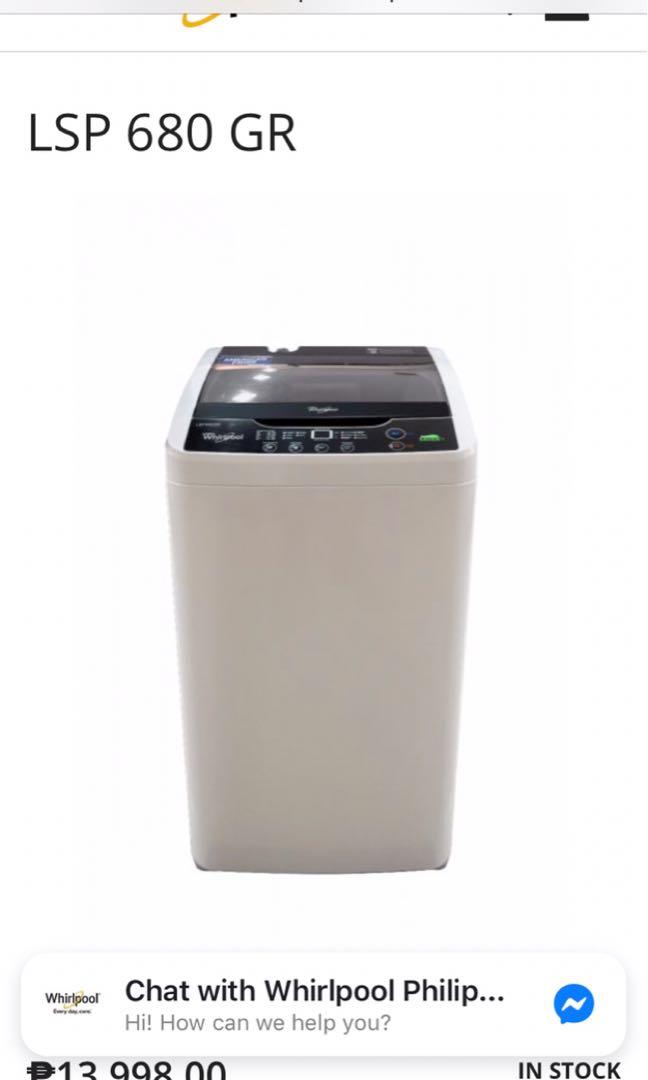 Whirlpool LSP680GR Automatic Washing Machine, TV & Home Appliances