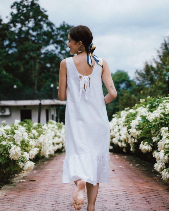 White a line summer dress sale