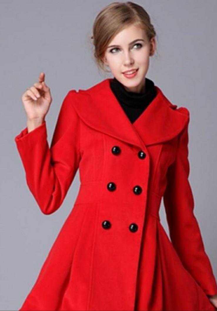 Red coat womens cheap winter
