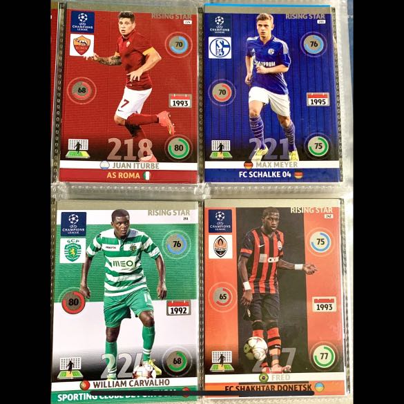 14/15 UCL RISING STAR CARDS, Hobbies Toys, Toys Games