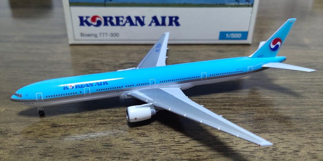 1/500 1:500 Korean Air B777-300 HL7534 大韓航空飛機模型, 興趣及 