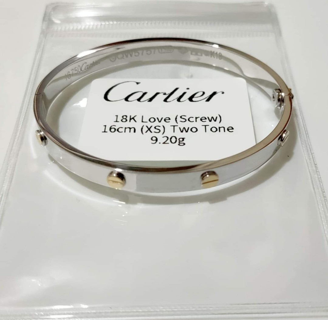Cartier bangle white gold price cheap