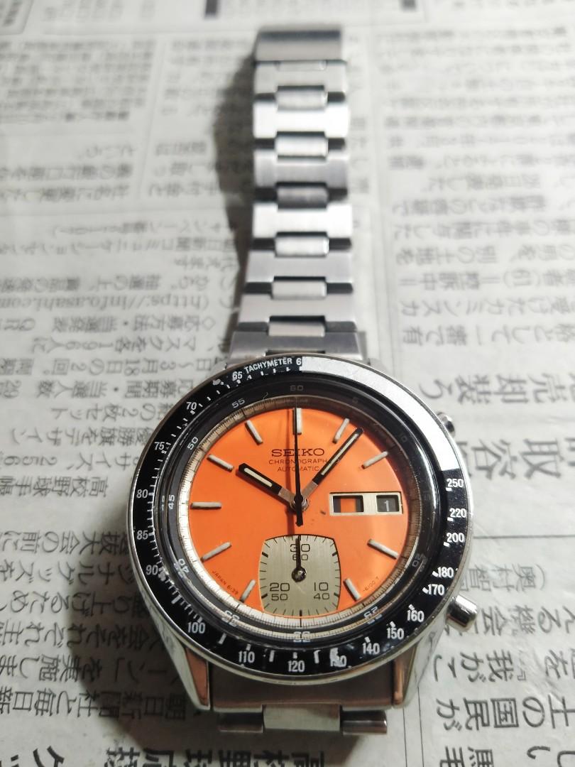 1977 Seiko Rare Ghost Bezel Retro Chronograph 精工稀有幽魂框复古计时款 6139-6040  (Original Bracelet) - MOVEMENT SERVICED, Luxury, Watches on Carousell