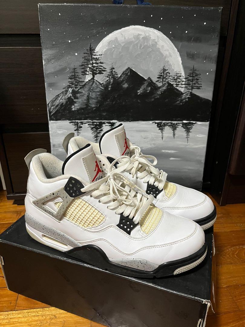 jordan 4 white cement used