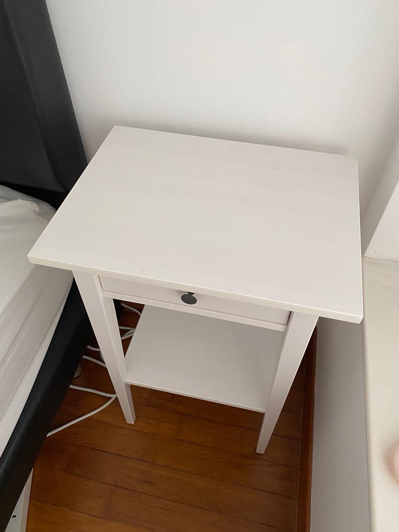 2x IKEA HEMNES Bedside Table White, Furniture & Home Living, Furniture