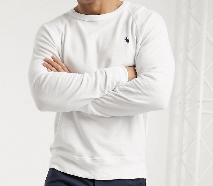 Ralph lauren 2024 white sweater