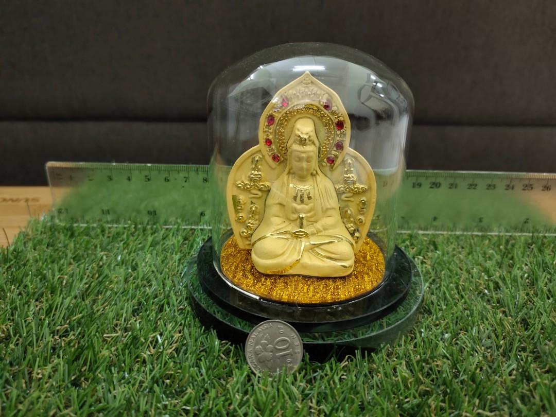 诫金沙双面菩萨观音菩萨与如来佛，保佑平安顺利（水晶，玉，菩萨，玉髓 