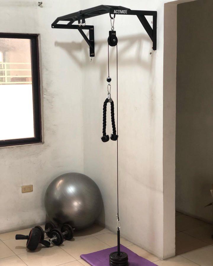Activate Cable Pulley System (Category: Weights & Dumbbells) located in Las Pinas. Submitted by naniiii14 (Listing ID 1119827179, Image 2). Description: Activate Cable Pulley System. ✔️ The resistance of the cables allows you to perform numerous exercises in different directions. The cable pulley system also enables you to perform more exercise variations for multiple muscle groups while giving you the option to go light or heavy with the resista