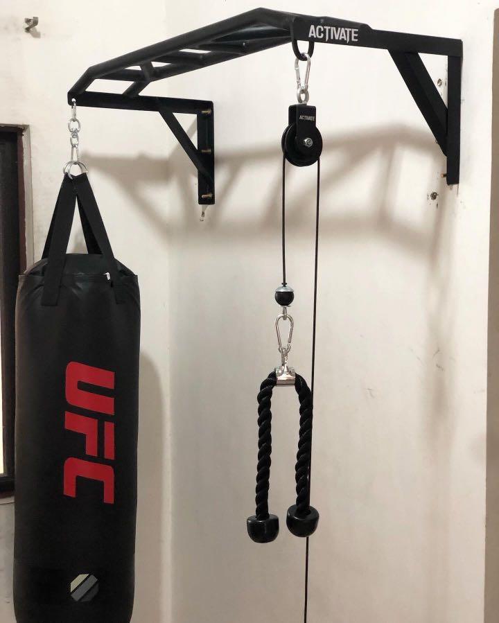 Activate Cable Pulley System (Category: Weights & Dumbbells) located in Las Pinas. Submitted by naniiii14 (Listing ID 1119827179, Image 3). Description: Activate Cable Pulley System. ✔️ The resistance of the cables allows you to perform numerous exercises in different directions. The cable pulley system also enables you to perform more exercise variations for multiple muscle groups while giving you the option to go light or heavy with the resista