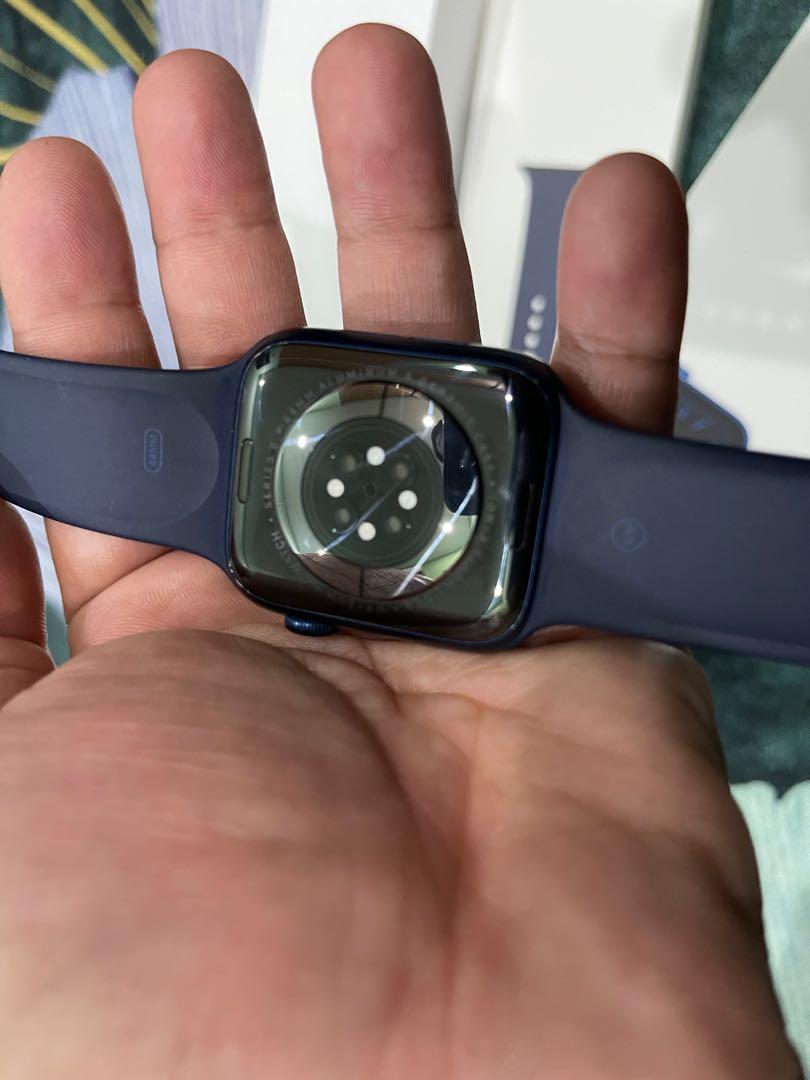 Apple watch s6 gps 44mm blue discount