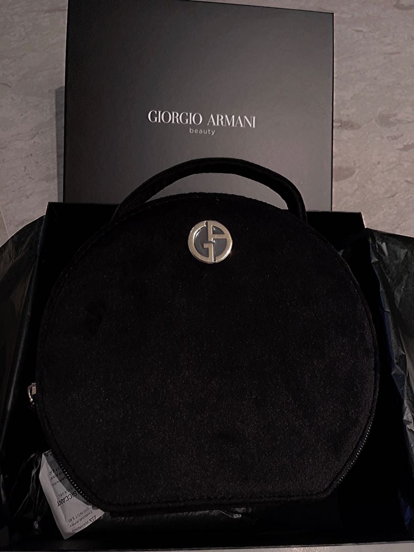 Armani beauty bag, Luxury, Bags & Wallets on Carousell