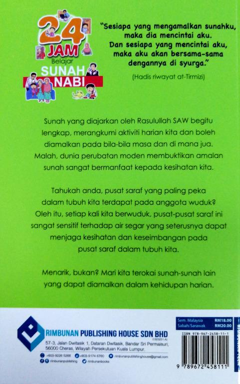BC] RIMBUNAN PUBLISHING 24 Jam Belajar Sunah Nabi: Dilengkapi 