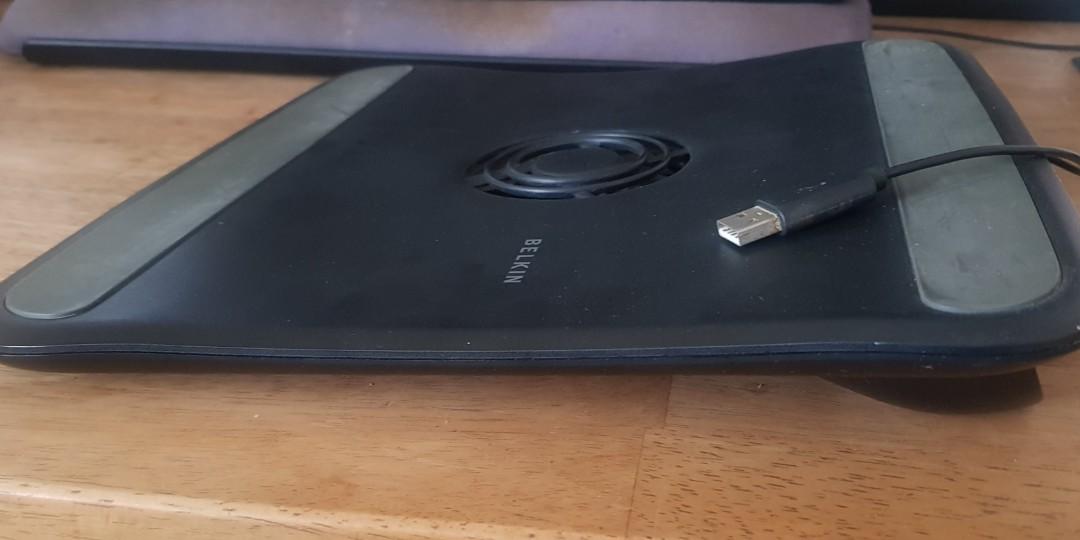 Belkin laptop stand with built in fan, Computers & Tech, Laptops & Notebooks on Carousell