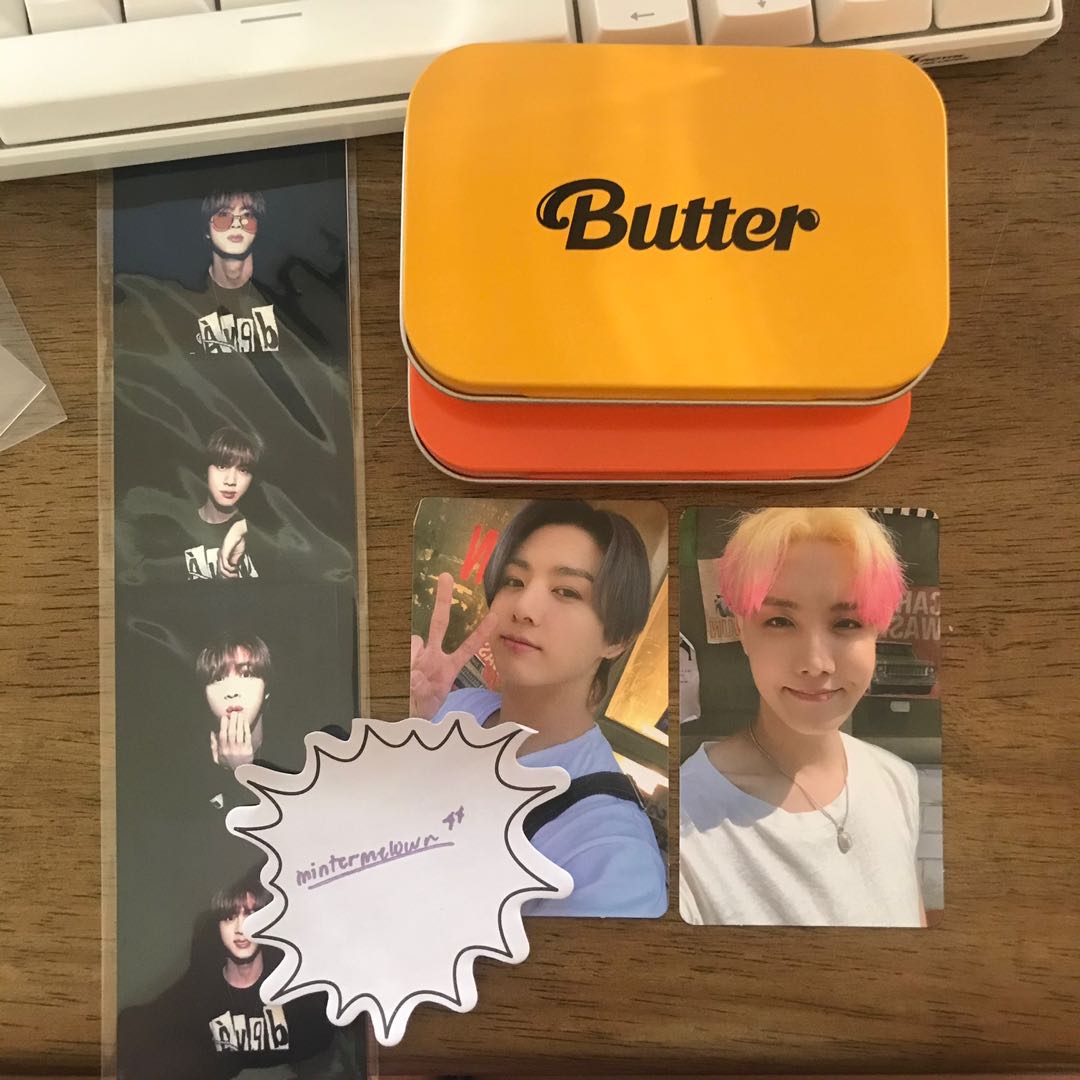 BTS Butter POB SET Jungkook pc, Jhope and Jin film strip wts lfb jk