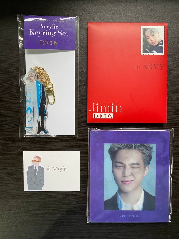 BTS Jimin Dicon Keyring + Accordion + Calendar, Hobbies & Toys