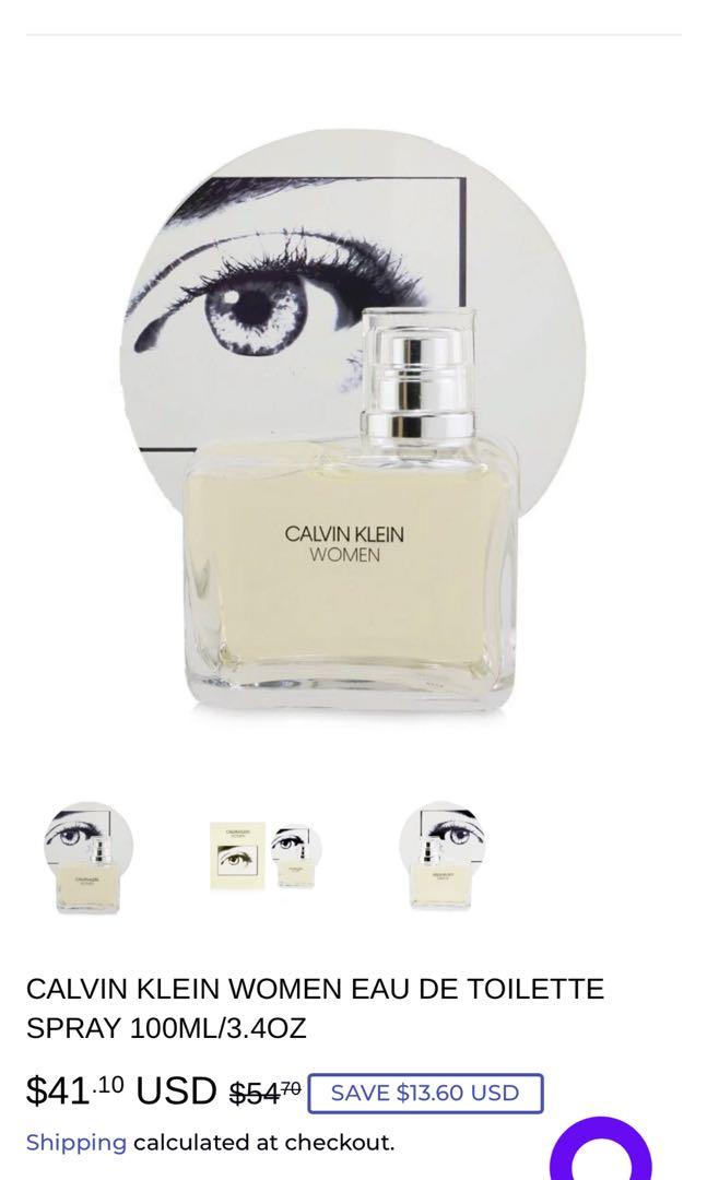 Calvin Klein Women Eye EDT Beauty Personal Care Fragrance