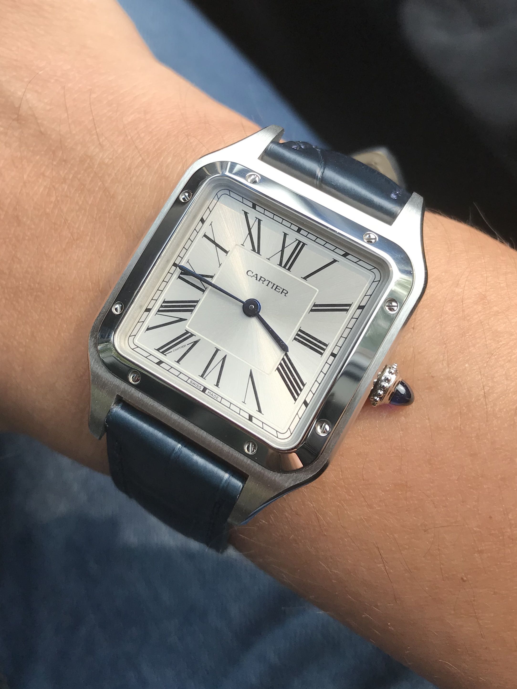 Cartier santos hotsell dumont extra large