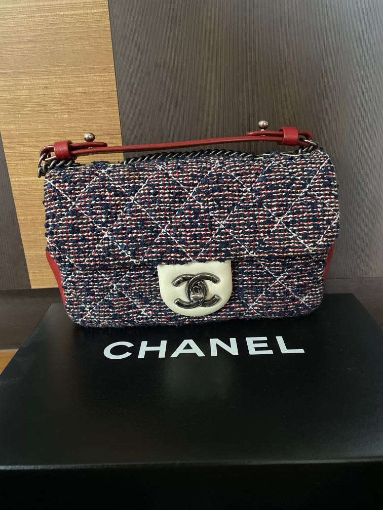 chanel multicolor flap bag