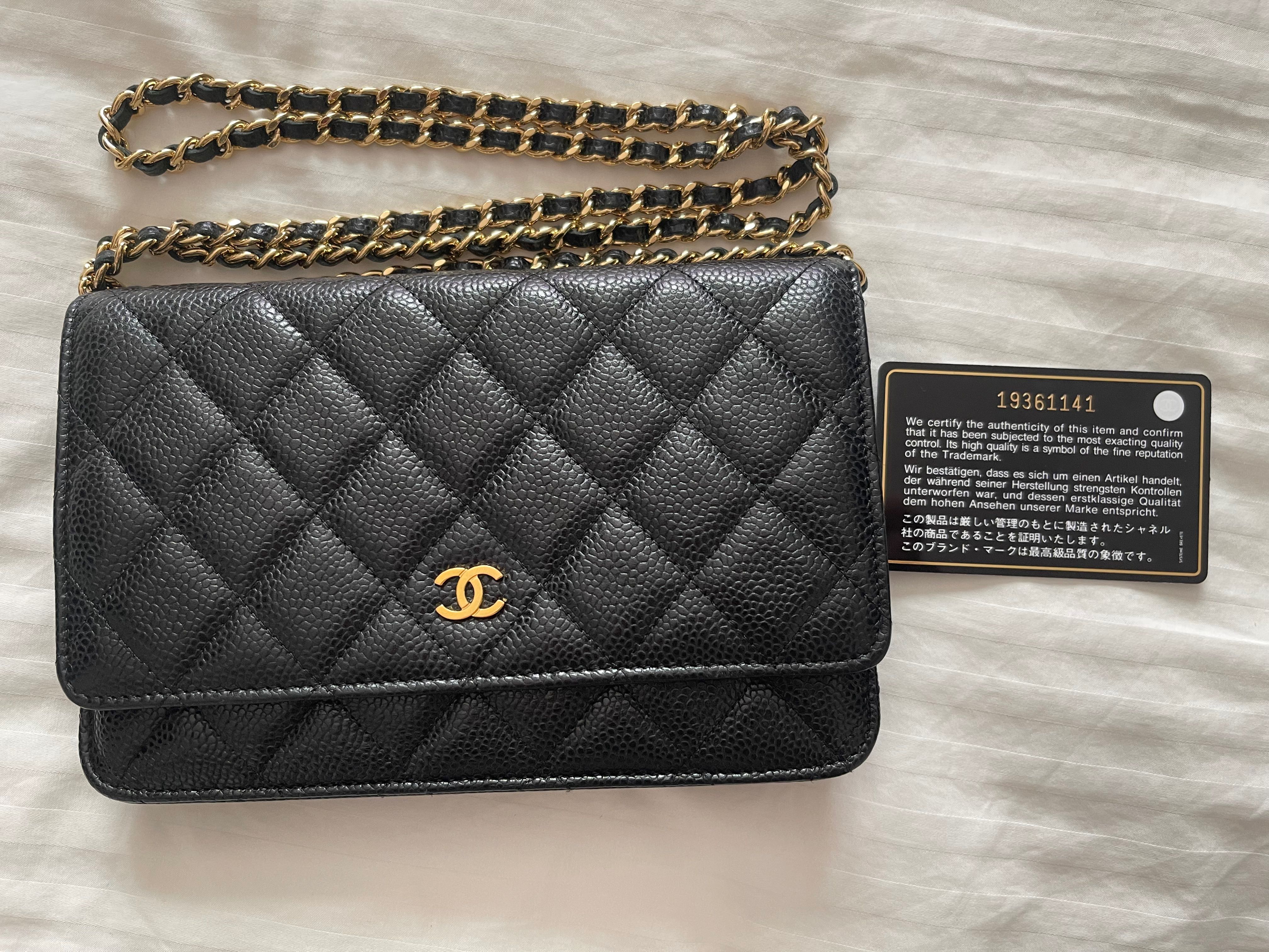 Original Chanel WOC Ladies Handbag W/Box and Dustbag "CREE"******