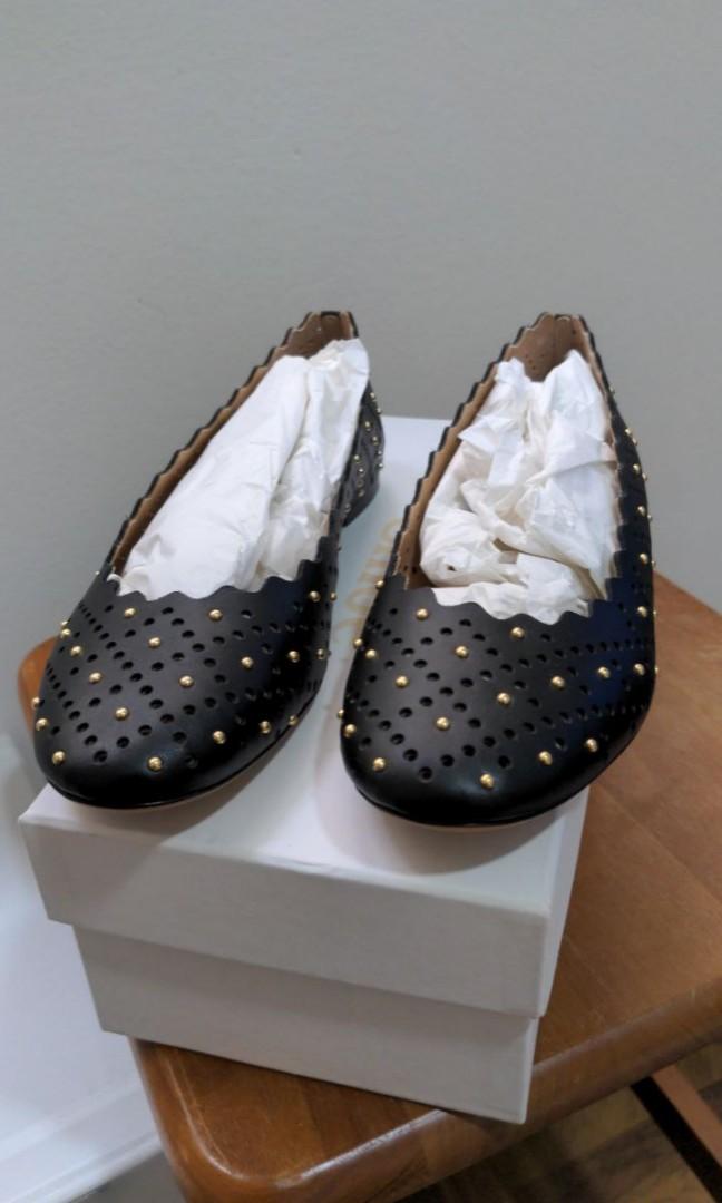 Chloe studded hotsell flats