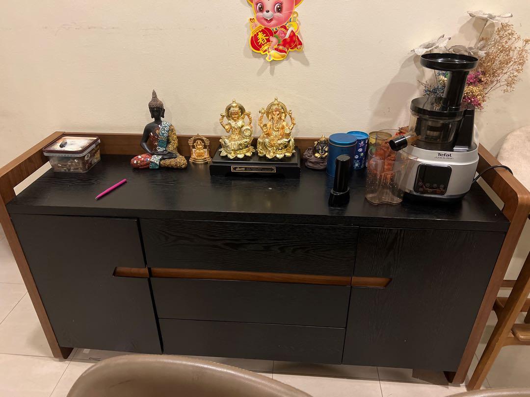 Console (Category: Shelves, Cabinets & Racks) located in Singapore. Submitted by jagdishchandrabose (Listing ID 1119933852, Image 3). Description: It’s a solid wood crockery cabinet used as console , 100% it’s can be used for more then 10-15 years it’s just we shifting and it’s used for 23 months now already and was bought it in 1600$ .