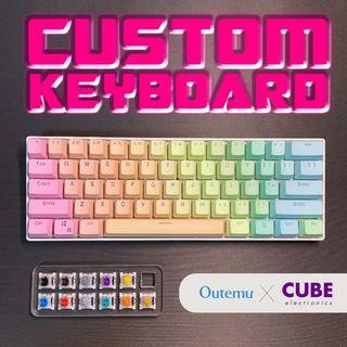 Cube™ Custom Mechanical Keyboard - Cherry MX/Gateron/Outemu Switch