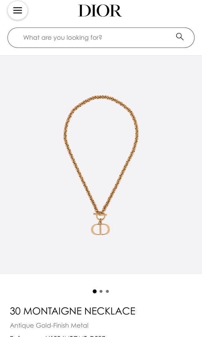 Dior 30 shop montaigne necklace