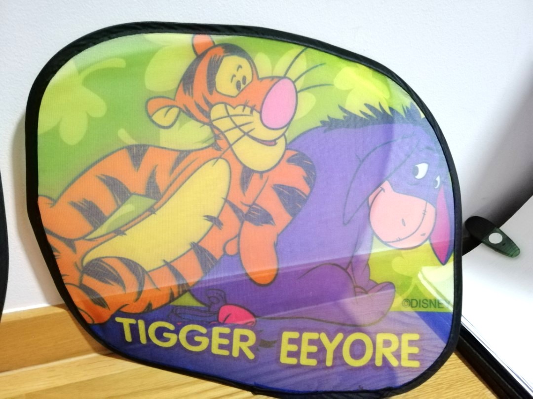 Disney foldable Car shade , Winnie the Pooh, Tigger, Eeyore, Babies ...