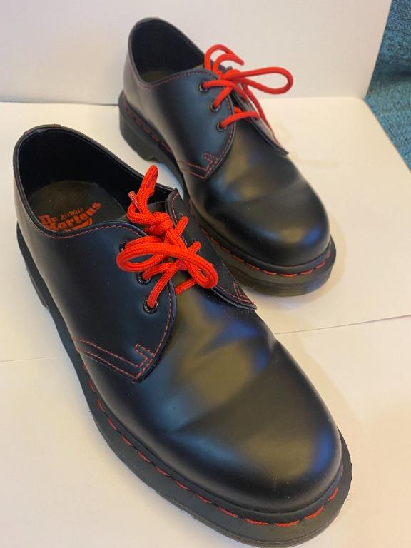 1461 contrast stitch smooth leather oxford shoes discount