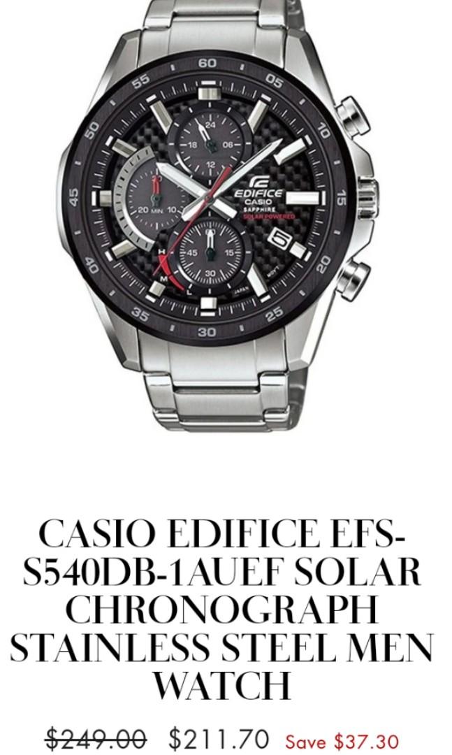 casio edifice sapphire solar