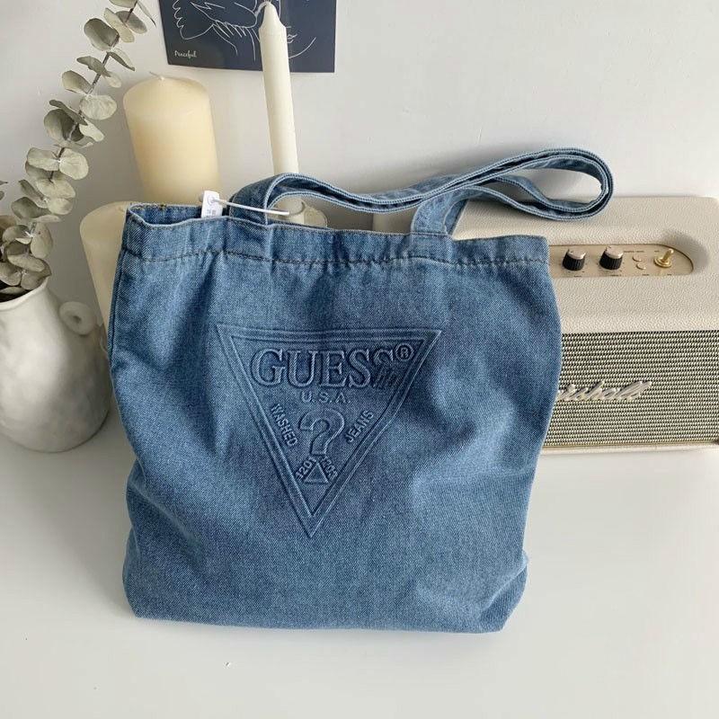 FREE POST to West Malaysia only Pre Order 10 days Guess Tote Canvas Bag size 29x7x39cm price for EACH as shown sample photos. Free delivery
