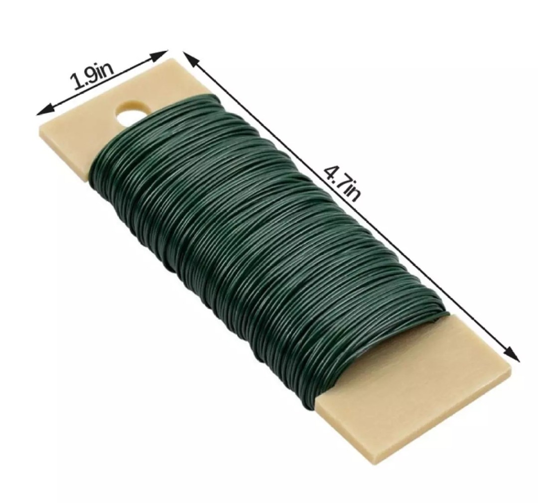 Gauge green floral paddle wire, Furniture & Home Living, Gardening