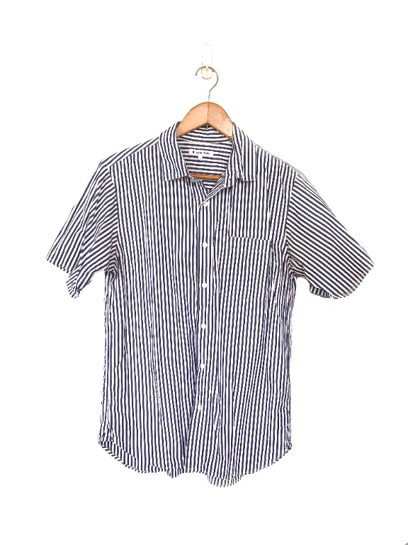 Men's Organic Cotton Oxford Stand Collar Long Sleeves Shirt