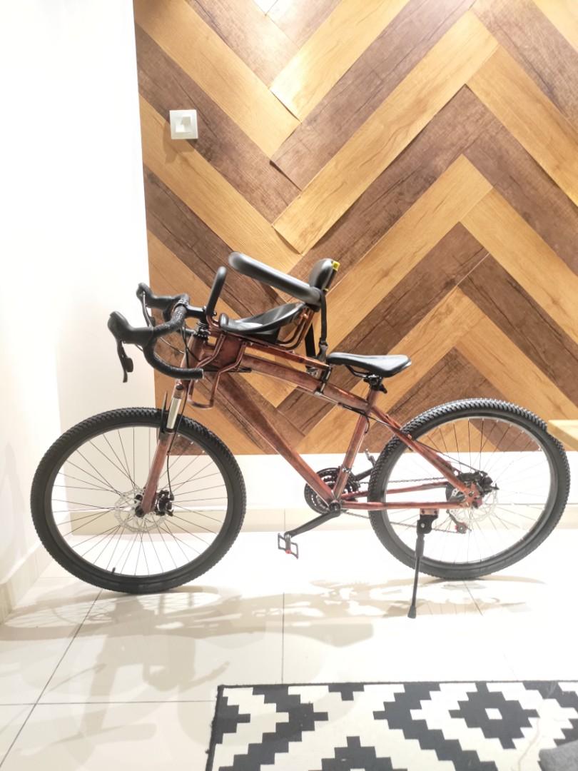 Child seat hotsell on gravel bike