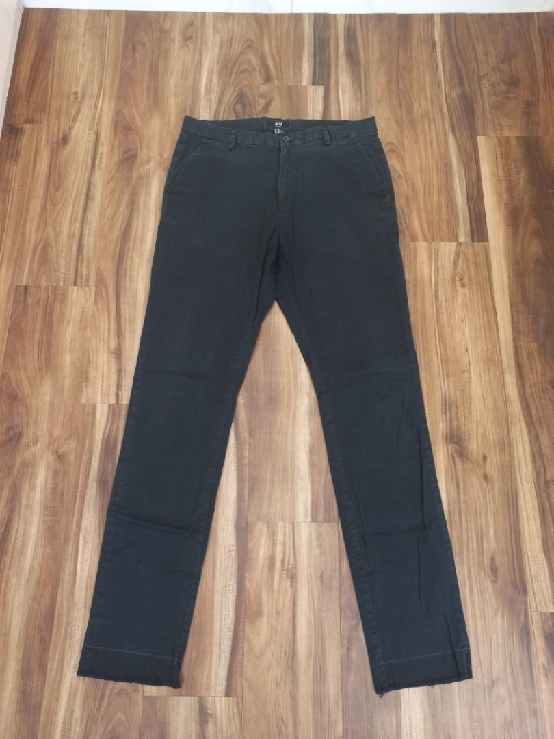 H\u0026M Work Pants, Fesyen Pria, Pakaian 