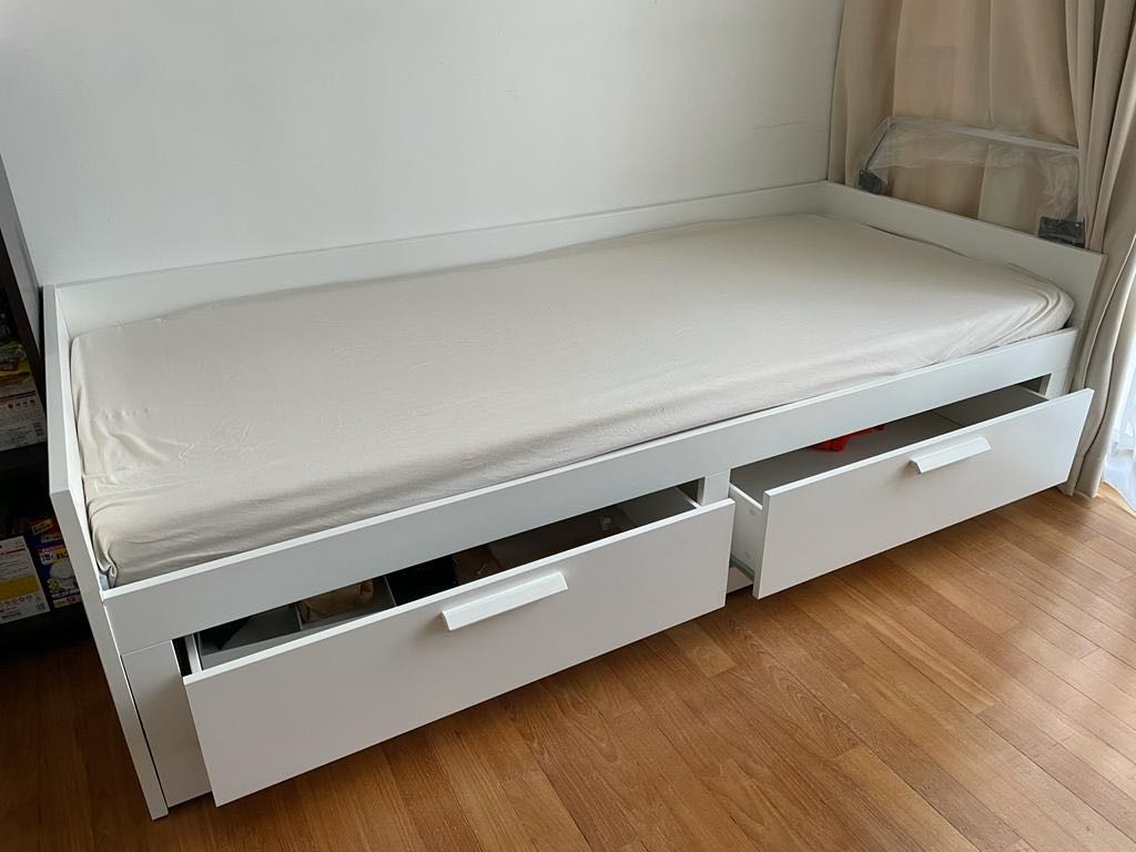 IKEA Day bed with 2 mattresses, Furniture & Home Living, Furniture, Bed