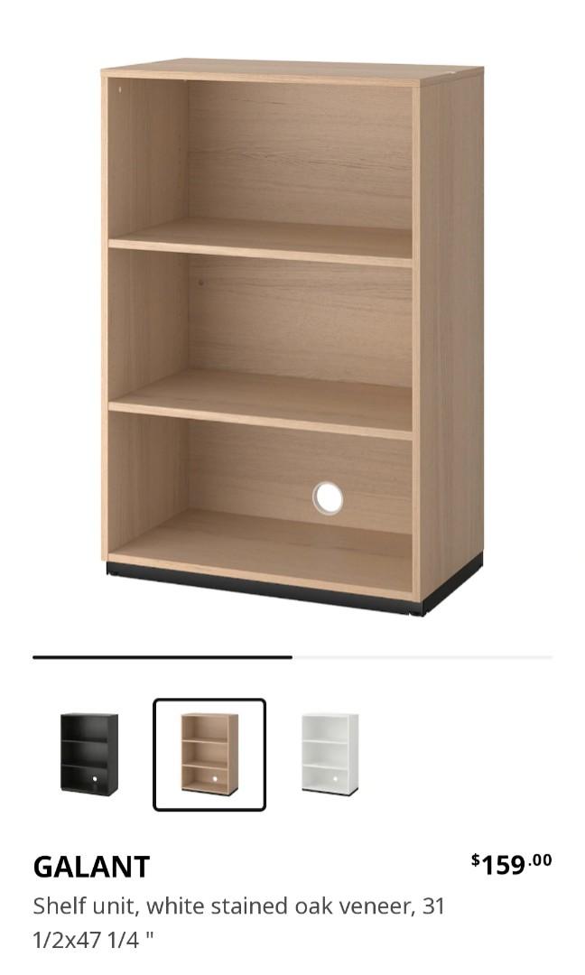 IKEA GALANT shelf (white oak), Furniture & Home Living, Furniture