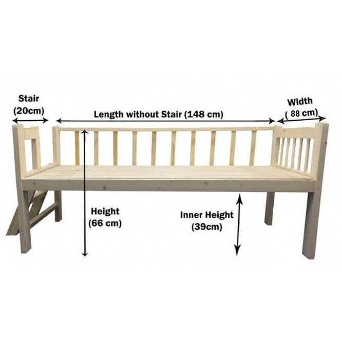 Katil Bayi Wooden Baby Bed Cot Attached to Parents Bed with, Babies & Kids, Baby Nursery & Kids