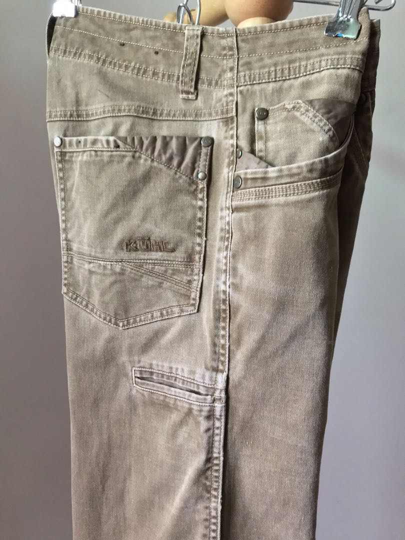 Size 31 Distressed KUHL Work Pants Vintage Patina Dye Pants