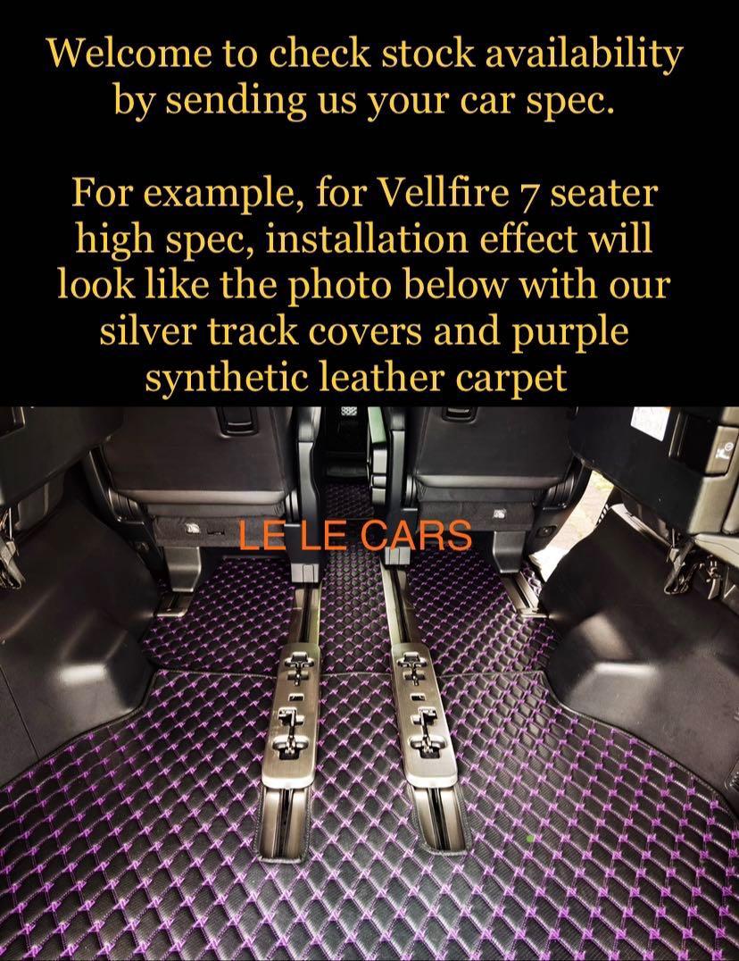 Vellfire Railing (Limited) Alphard/Vellfire/Estima - Black/Silver full seat railing ...