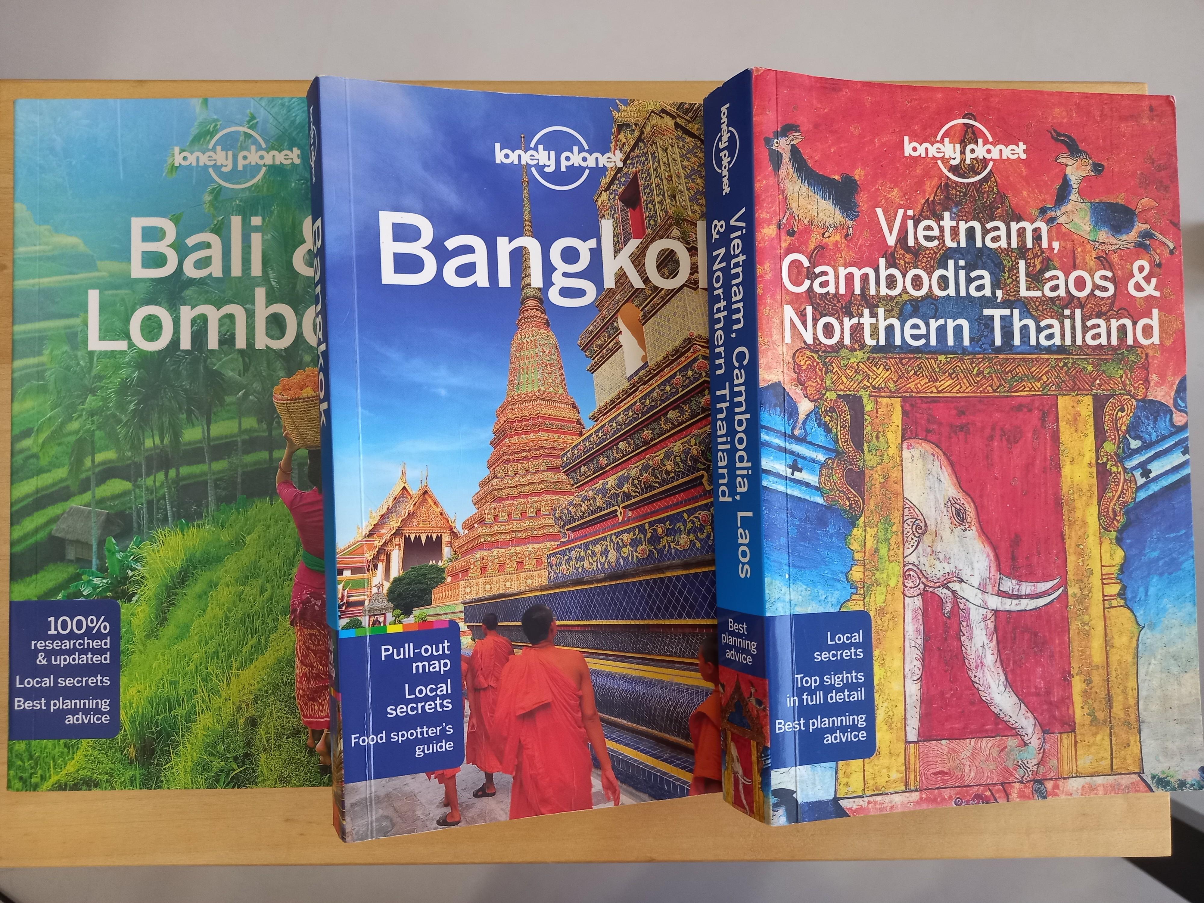 Lonely planet guides (Bali, Bangkok, Vietnam/Cambodia/Laos/Nth.Thailand),  Hobbies & Toys, Books & Magazines, Travel & Holiday Guides on Carousell