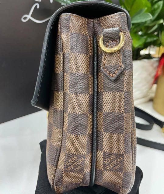 Brown Louis Vuitton Damier Ebene Clapton PM Crossbody Bag