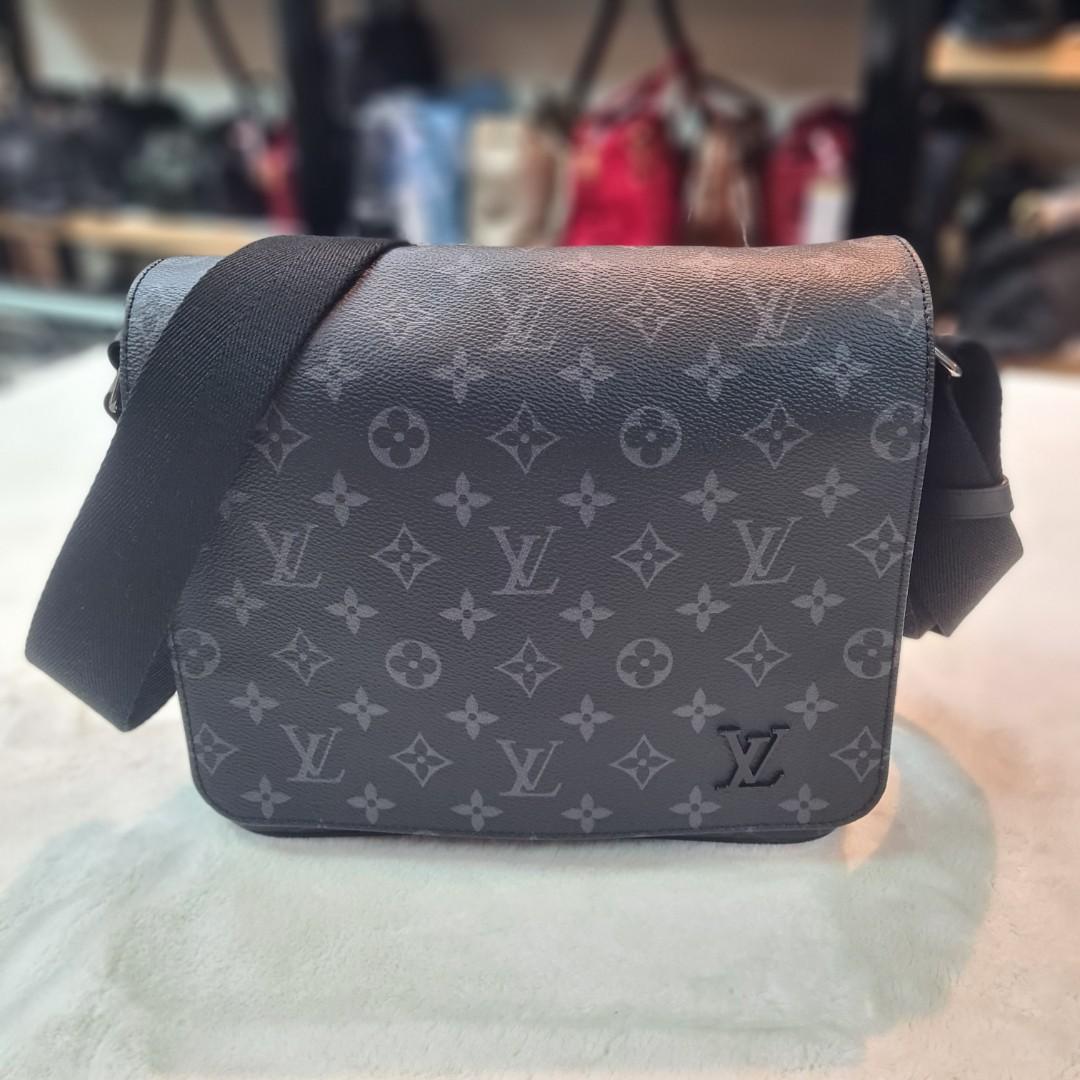 Louis Vuitton Damier Brown District PM, Luxury, Bags & Wallets on Carousell