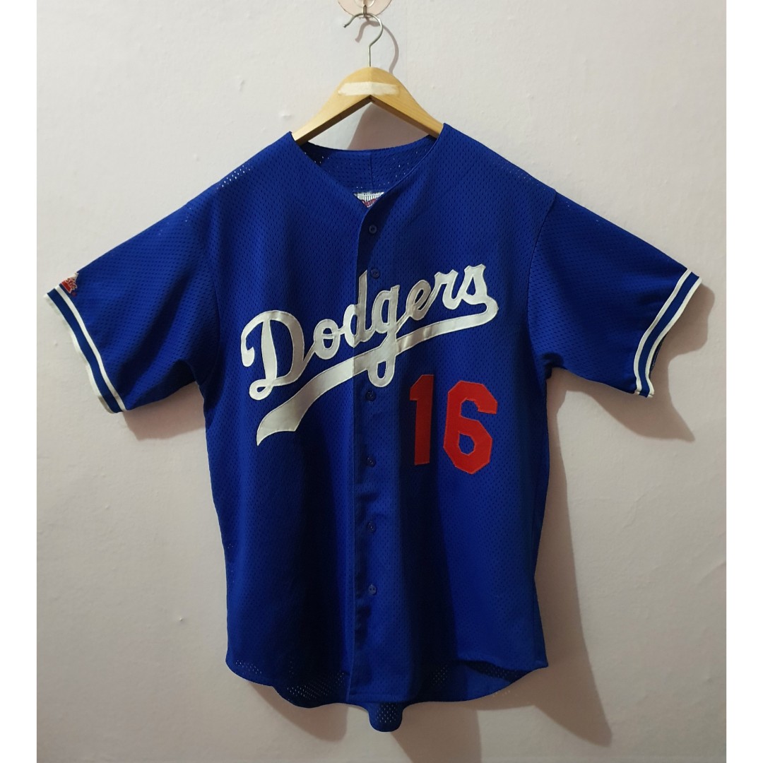 VTG Los Angeles Dodgers MLB Majestic Blue Mesh Jersey Youth XL