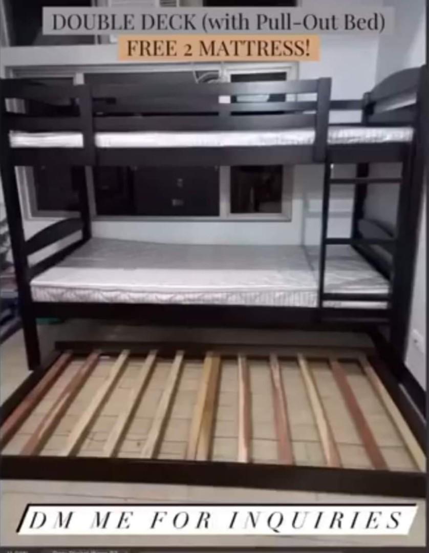 Mandaue Foam Double Deck Bed with PullOut and 2 Free Matresses