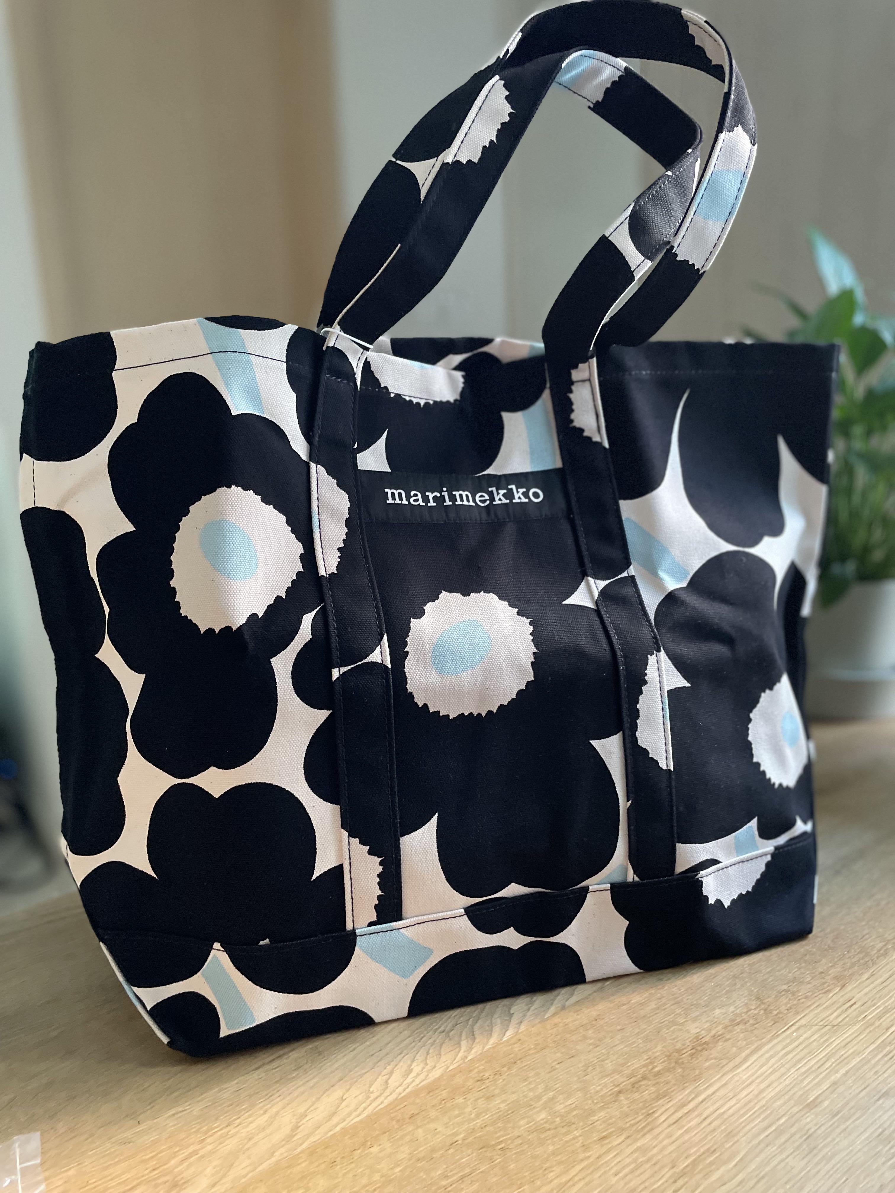 Marimekko Unikko Bag 重身帆布袋(4🈷️. 優惠清貨), 名牌, 手袋及銀包