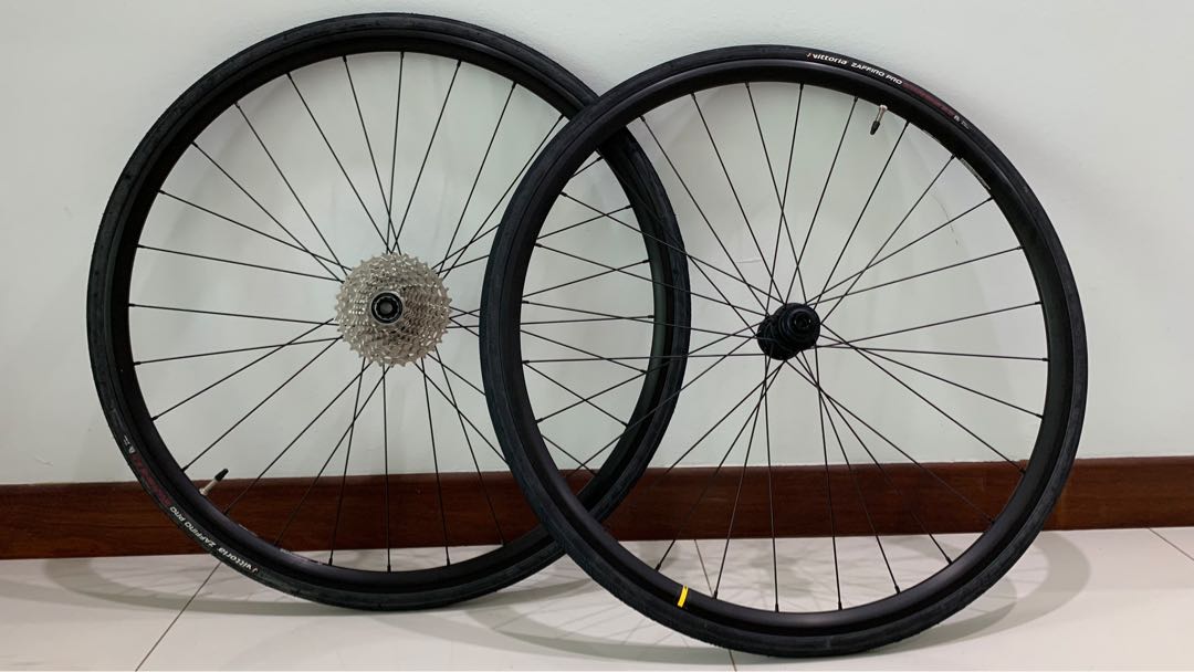 Mavic Open Disc alloy wheelset, disc brake 700cc road bike, from