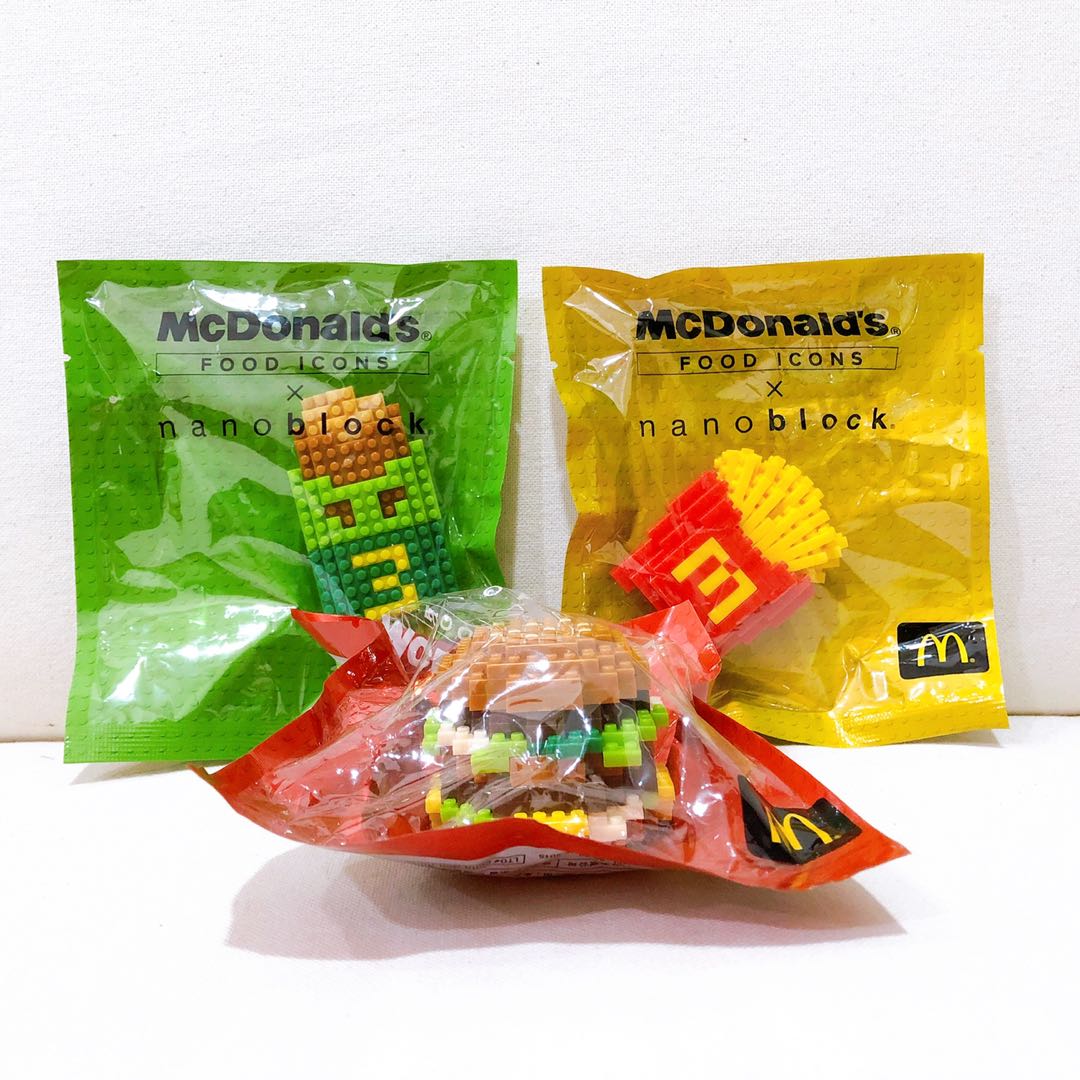 food icons nanoblock happy meal  mcdonald apple pie unopened new 