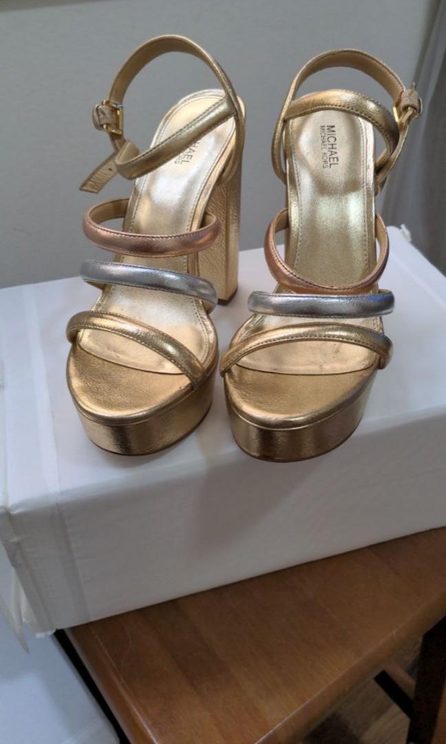 Gold heels on sale size 8