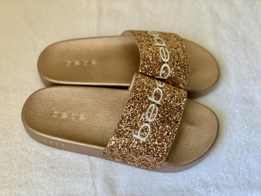 Bebe sparkle best sale slides